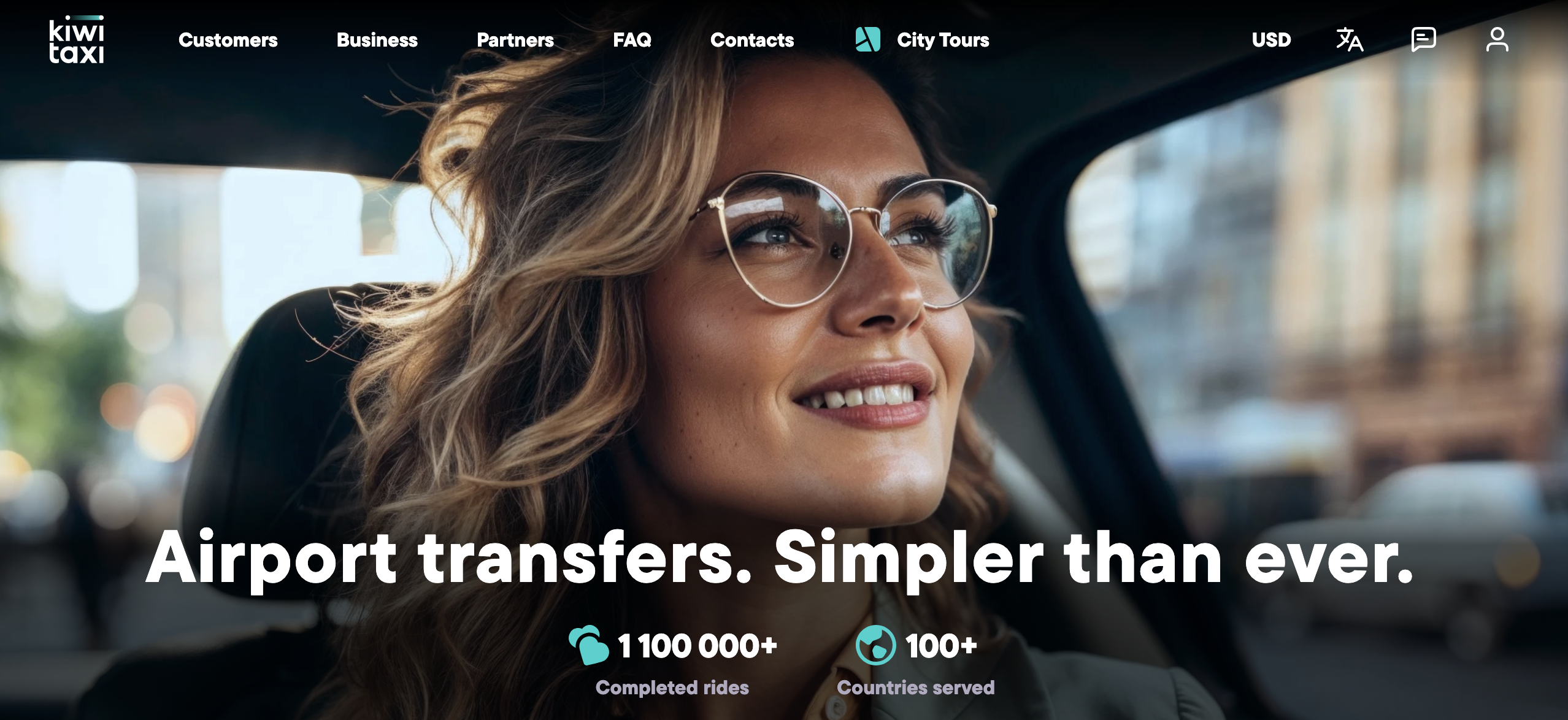 Kiwitaxi UK homepage